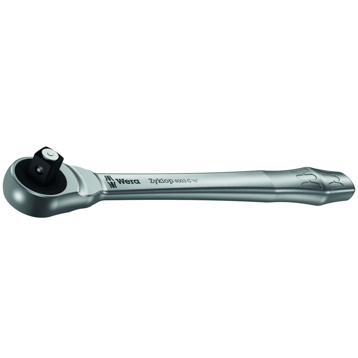Feinzahnknarre „Zyklop Metal“ Durchsteckvierkant, 1/2 Zoll mit Auswerfer