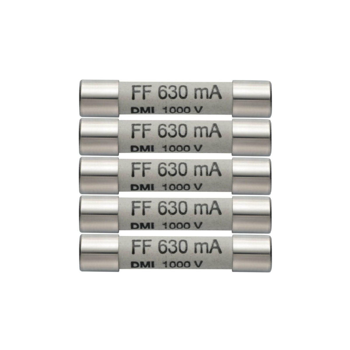 Ersatz-Sicherungen, 630 mA / 1000 V (5 Stück)