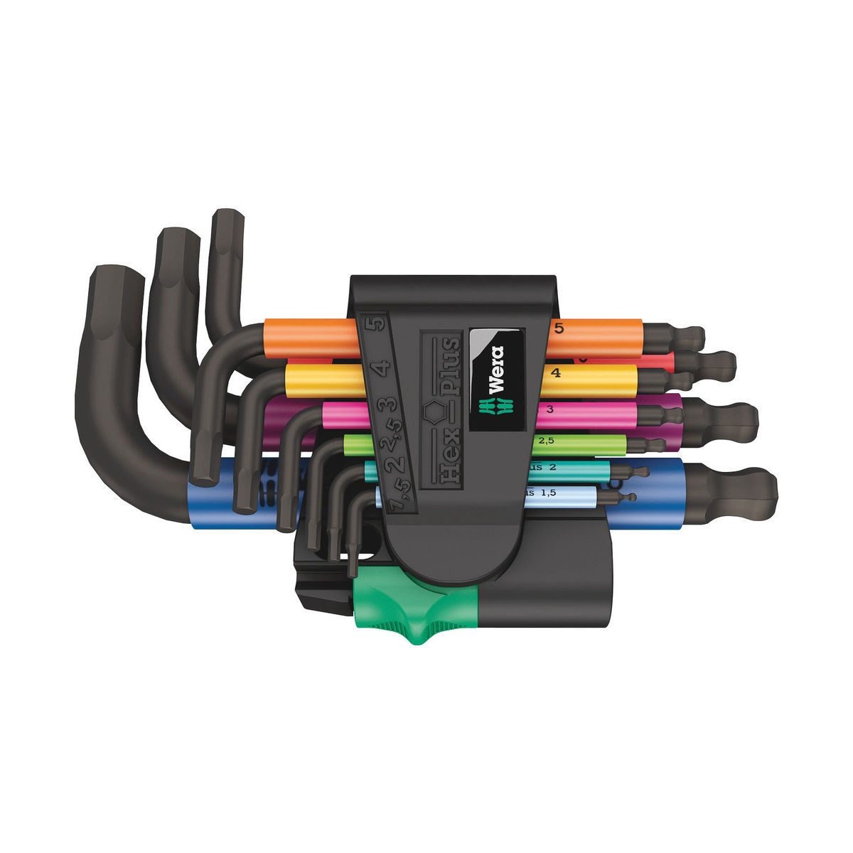 950/9 Hex-Plus Multicolour 2 Winkelschlüsselsatz, metrisch, BlackLaser, 9-teilig