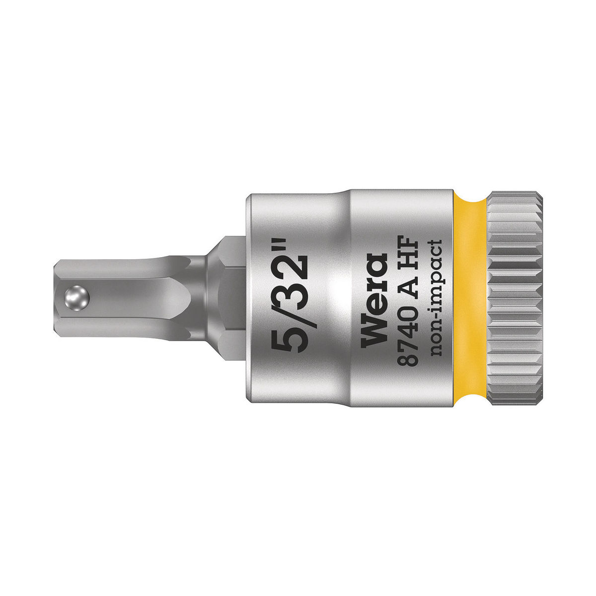 8740 A HF Zyklop Bitnuss mit 1/4″-Antrieb, mit Haltefunktion für Innensechskantschrauben, 5/32″ x 28 mm