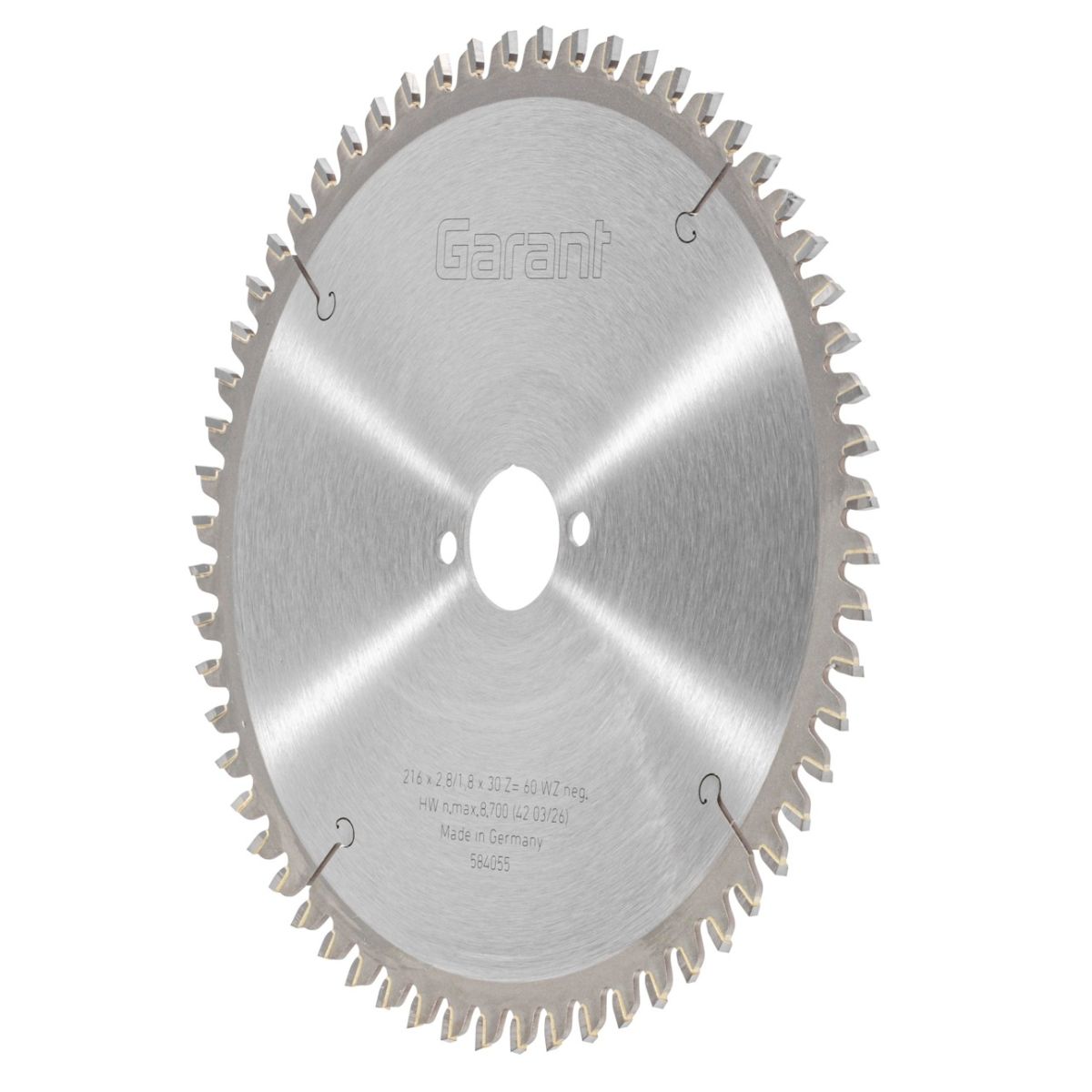 Kreissägeblatt Holz, Wechselzahn fein, Blatt-⌀ D: 216mm
