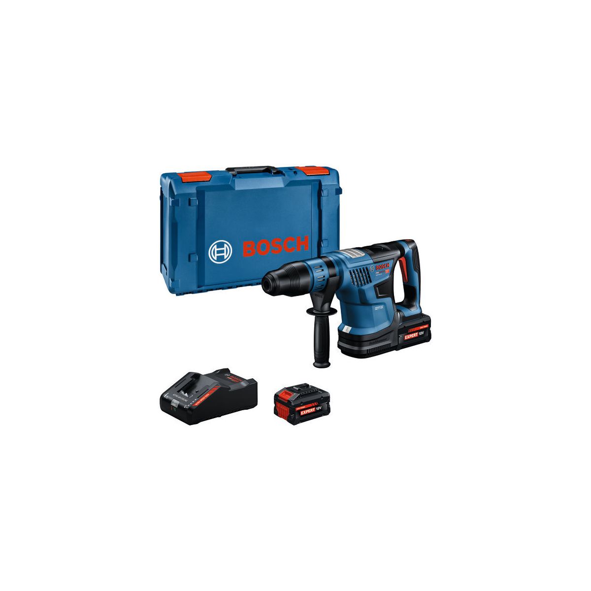 Akku-Bohrhammer mit SDS max GBH18V-36, 2x EXBA18V-80 in XL-BOXX