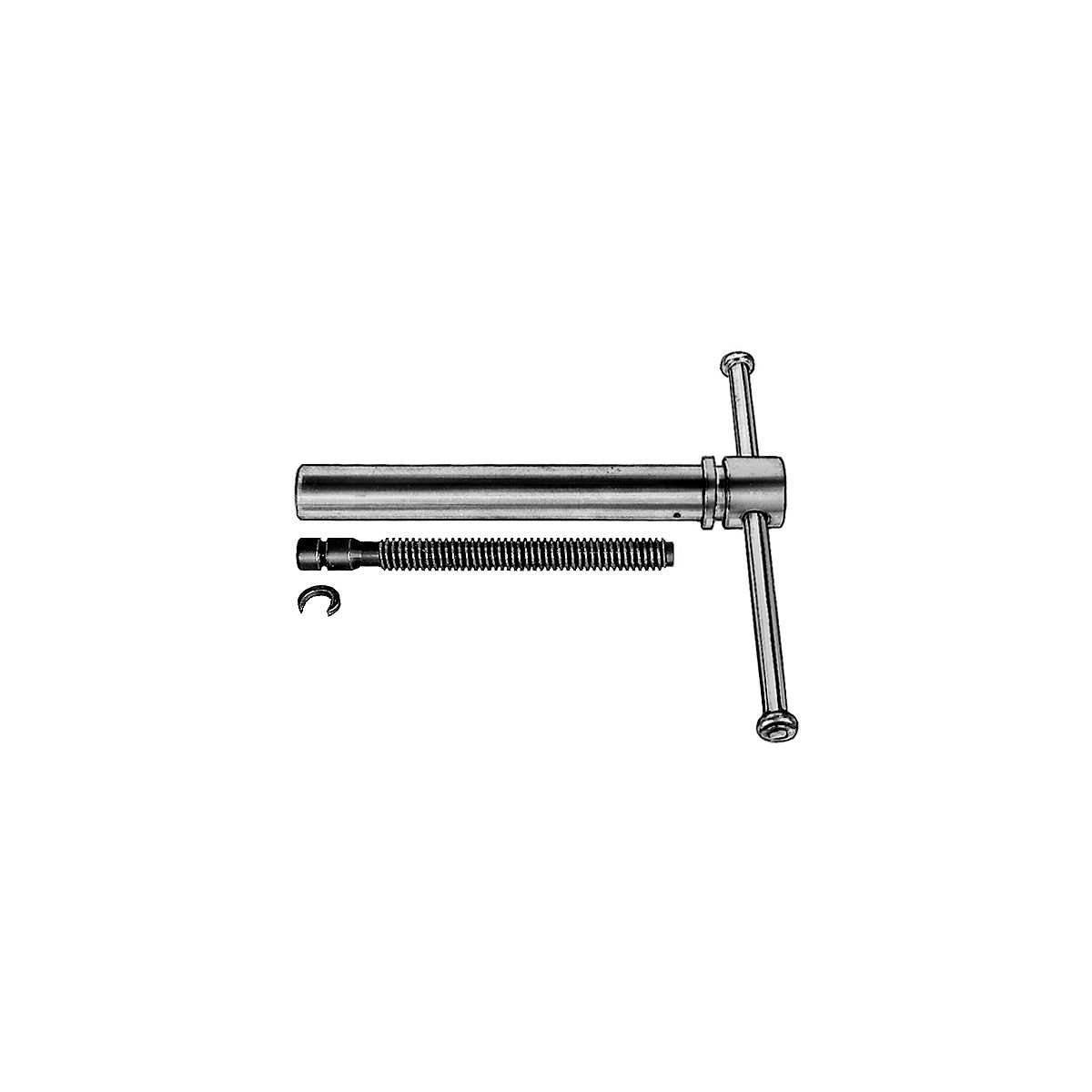 Ersatzspindelhülse mit Spindel für Schraubstock Nr. 967000, für Backenbreite: 80mm