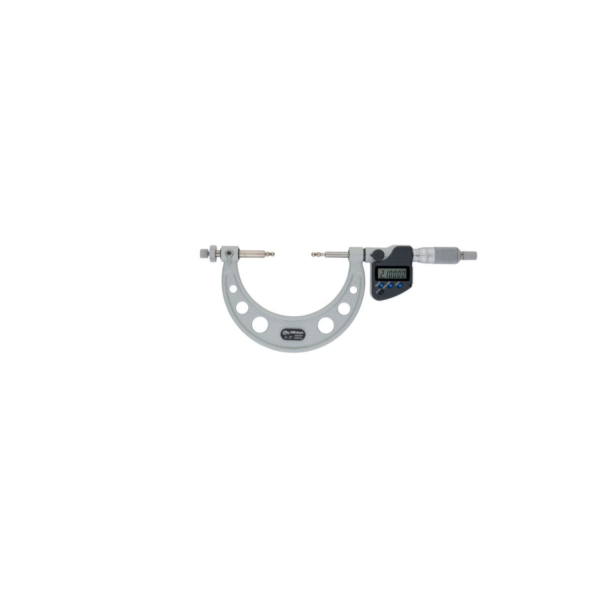 Digitale Bügelmessschraube mit auswechselbaren Kugelmessansätzen IP65 Zoll/Metrisch, 2-3″