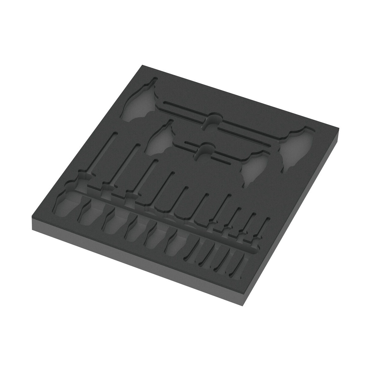9812 Schaumstoffeinlage TORX® HF Schraubendreher Set 1, ohne Werkzeug, 344 x 30 x 392 mm