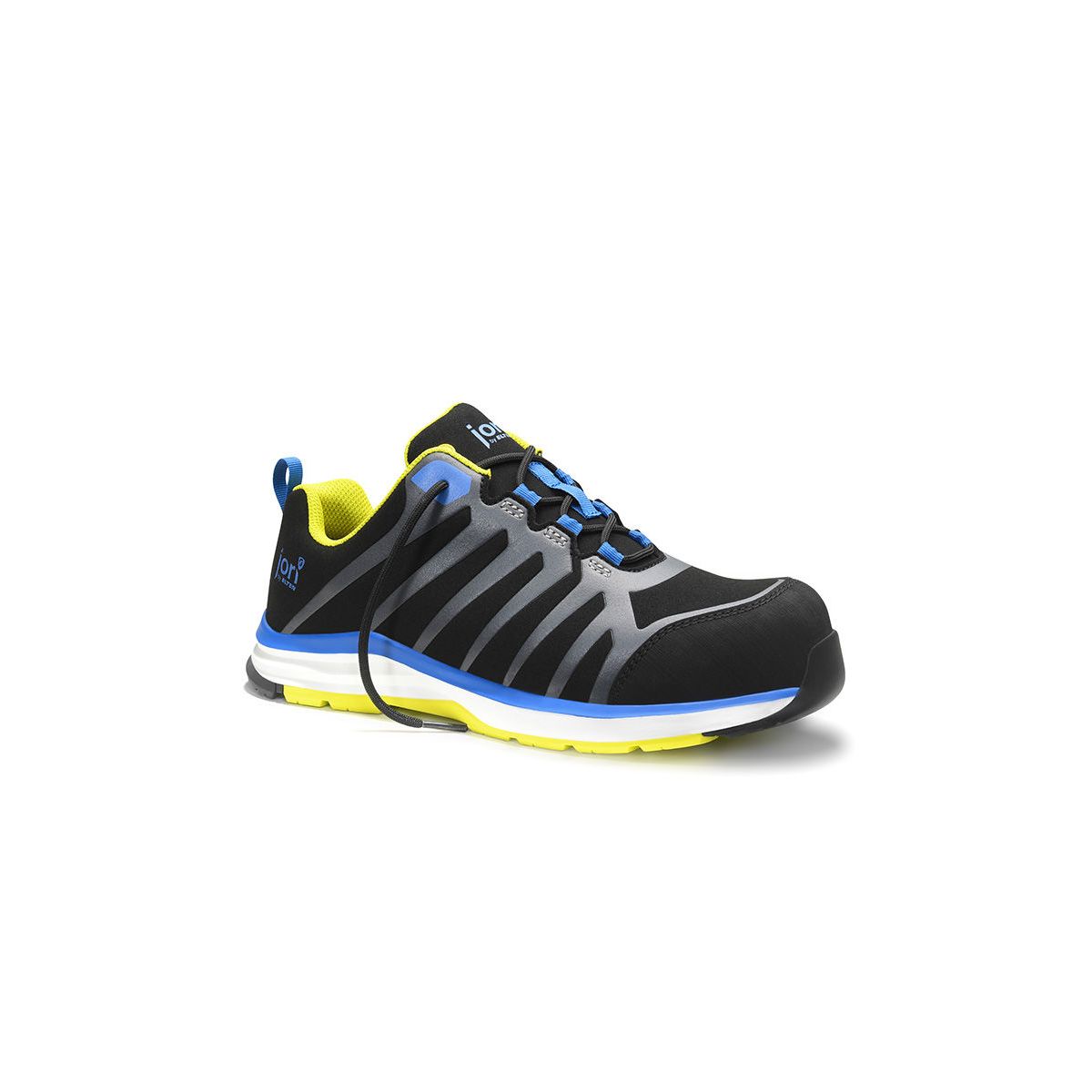 Sicherheitshalbschuh jo_RAPID blau-gelb Low ESD S3S, Größe 36