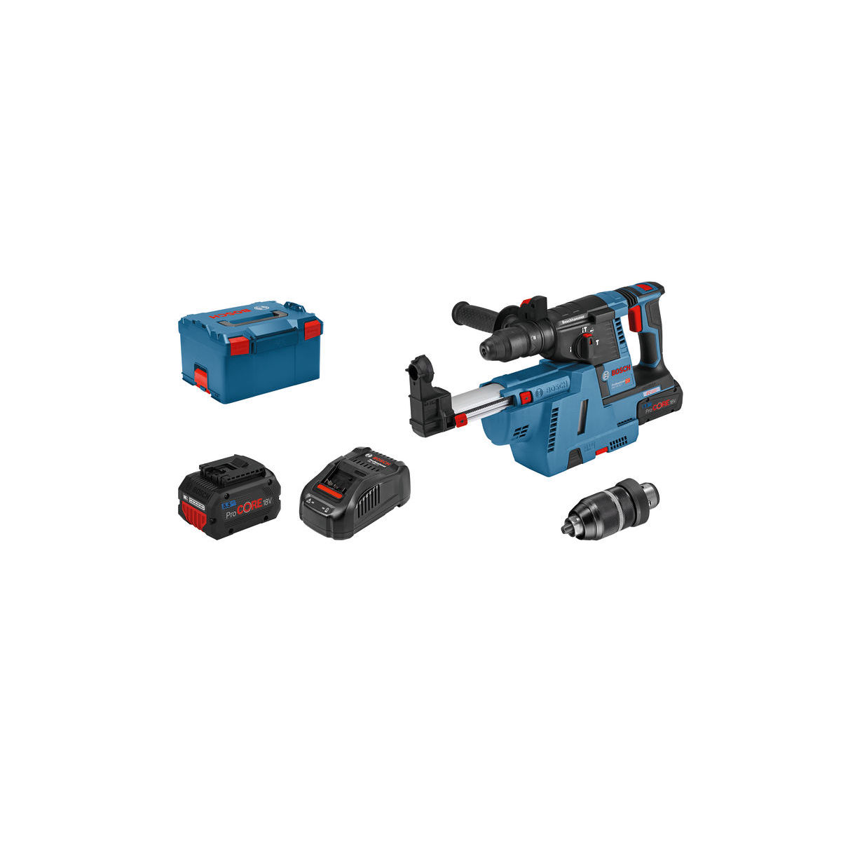 Akku-Bohrhammer mit SDS plus GBH 18V-26F, L-BOXX 238, 2 x ProCORE18V 5.5Ah