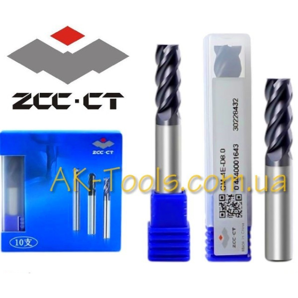 ТВЕРДОСПЛАВНІ 4-пера · Фреза ZCC-CT GM-4E-D5.0