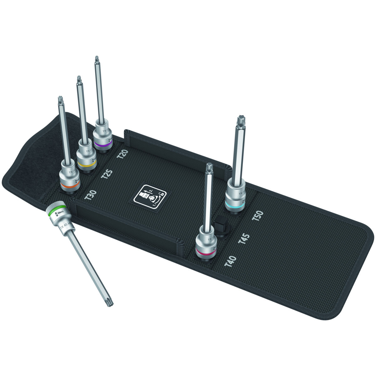 Satz Schraubendreher-Einsätze für Torx® 1/2 Zoll-Vierkant 6-teilig, lang
