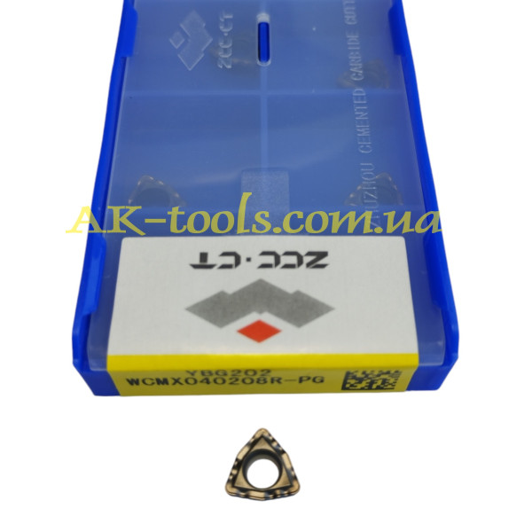 ФРЕЗЕРНІ СВЕРДЛИЛЬНІ ПЛАСТИНИ · WCMX040208R-PG YBG202 ZCC Original