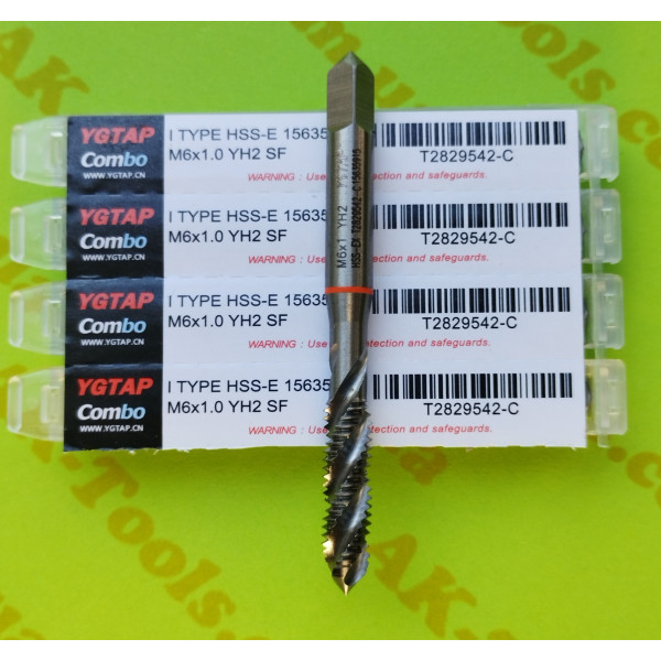 МІТЧИКИ · Мітчик M6/1.0 YGTAP -HSS-E (гвинт)