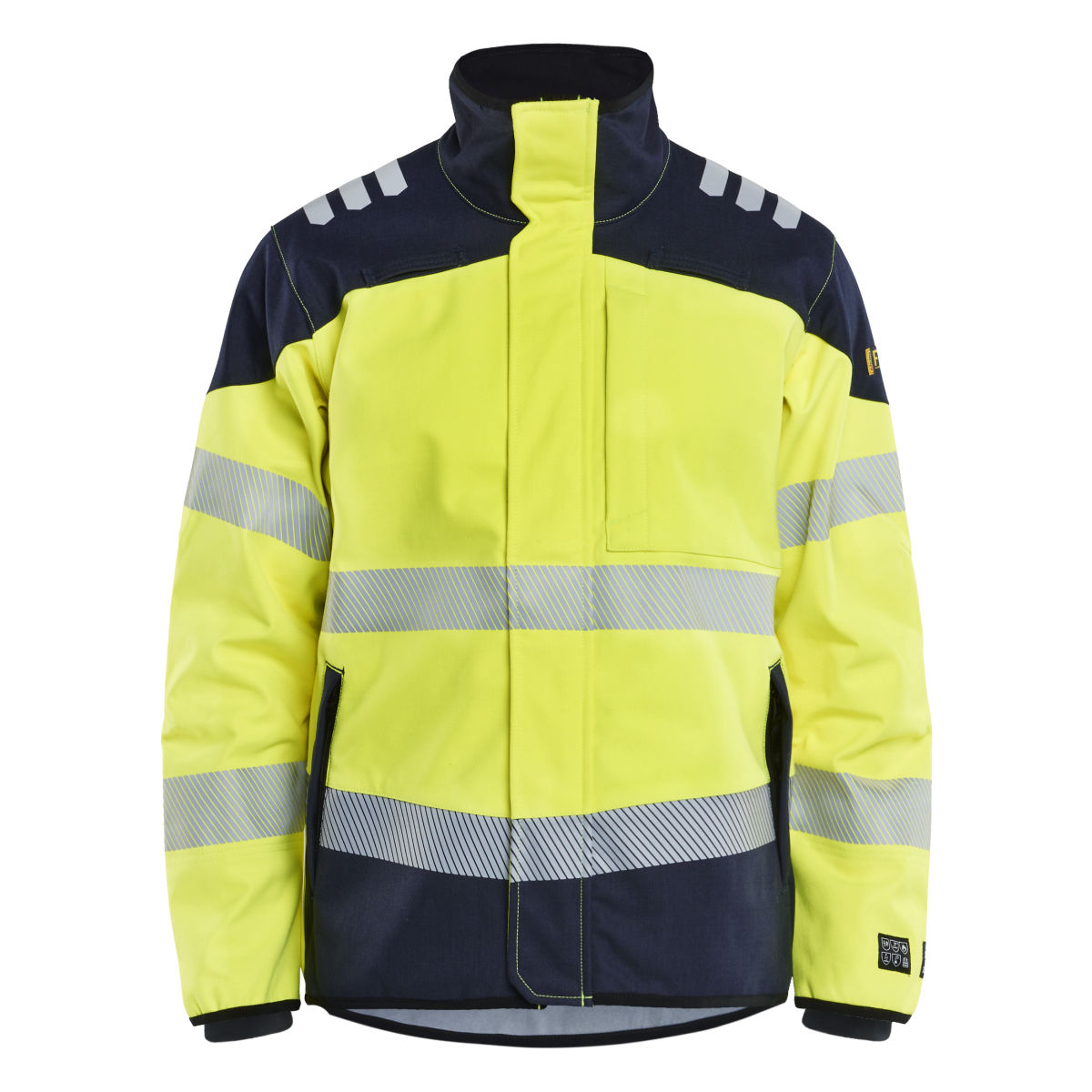 Multinorm Softshell Jacke High Vis Gelb/Marineblau S, gelb / marineblau