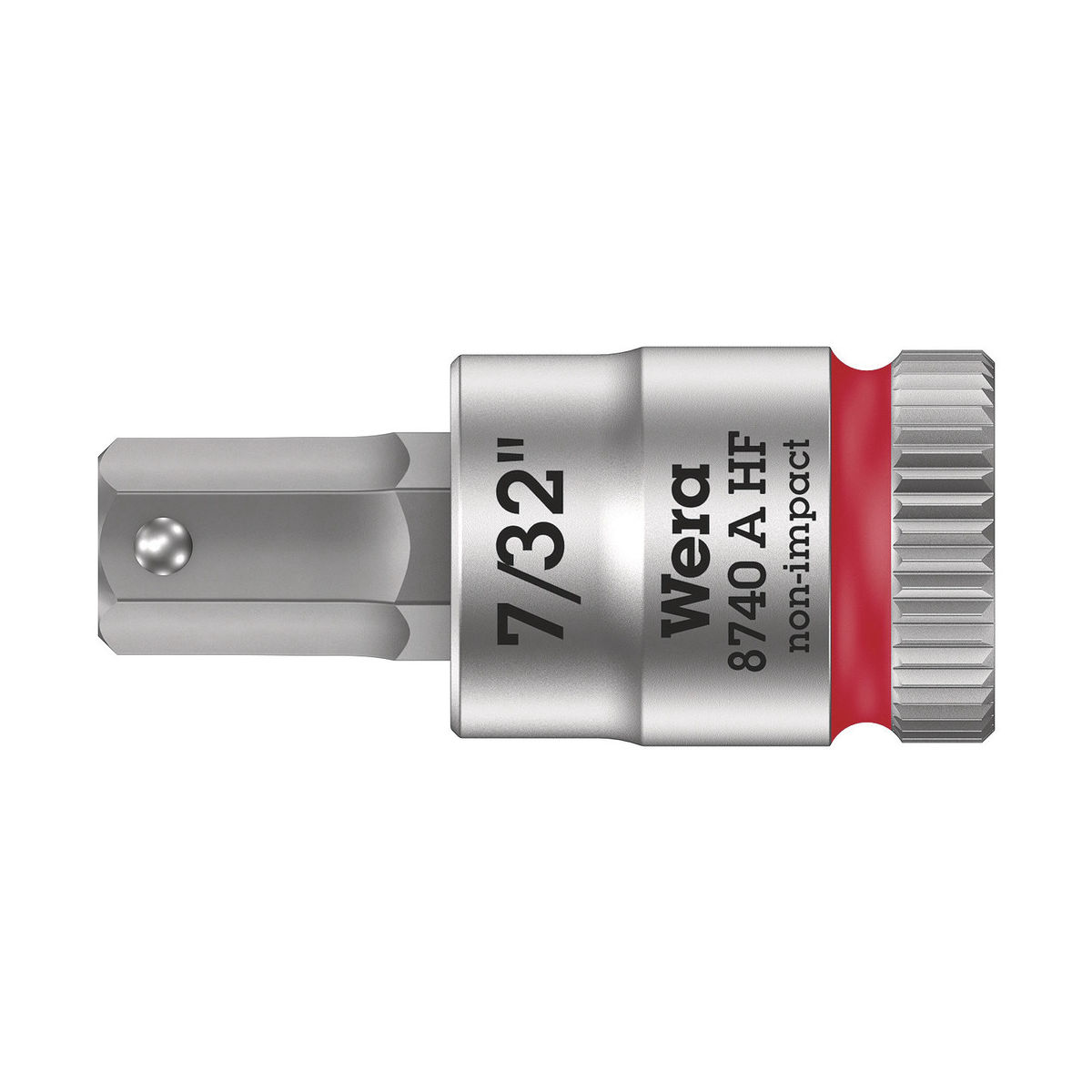 8740 A HF Zyklop Bitnuss mit 1/4″-Antrieb, mit Haltefunktion für Innensechskantschrauben, 7/32″ x 28 mm