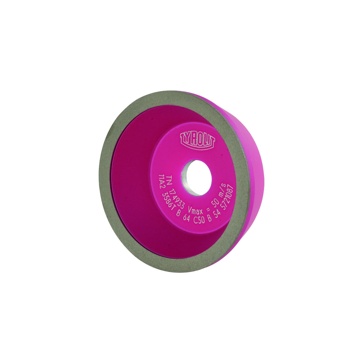 CBN Kombi-Schleiftopf für Deckel S0 / S0E D×T×H (mm), 75×26×20, Typ: B17