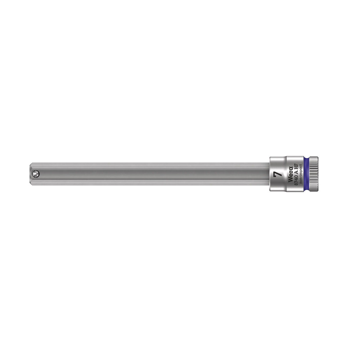 8740 A HF Zyklop Bitnuss mit 1/4″-Antrieb, mit Haltefunktion für Innensechskantschrauben, 7 x 100 mm