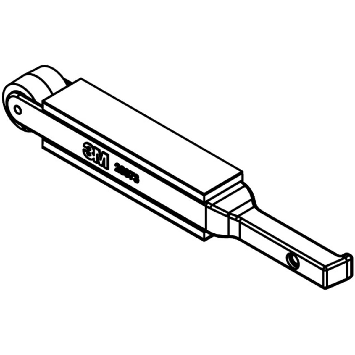 3M™ Kontaktarm für Feilenbandmaschine, 18 mm, 16 mm x 521 mm, 19 x 521 mm, für längere Bänder