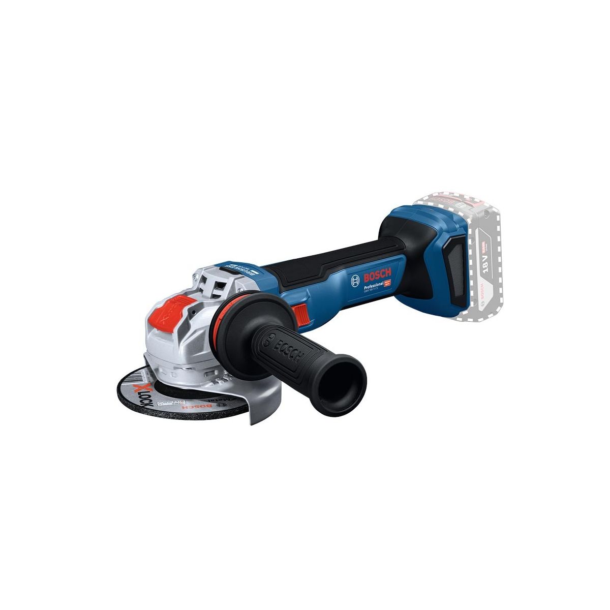 BOSCH Akku-Winkelschleifer 18V, für 125 mm Scheiben ⌀, X-LOCK System
