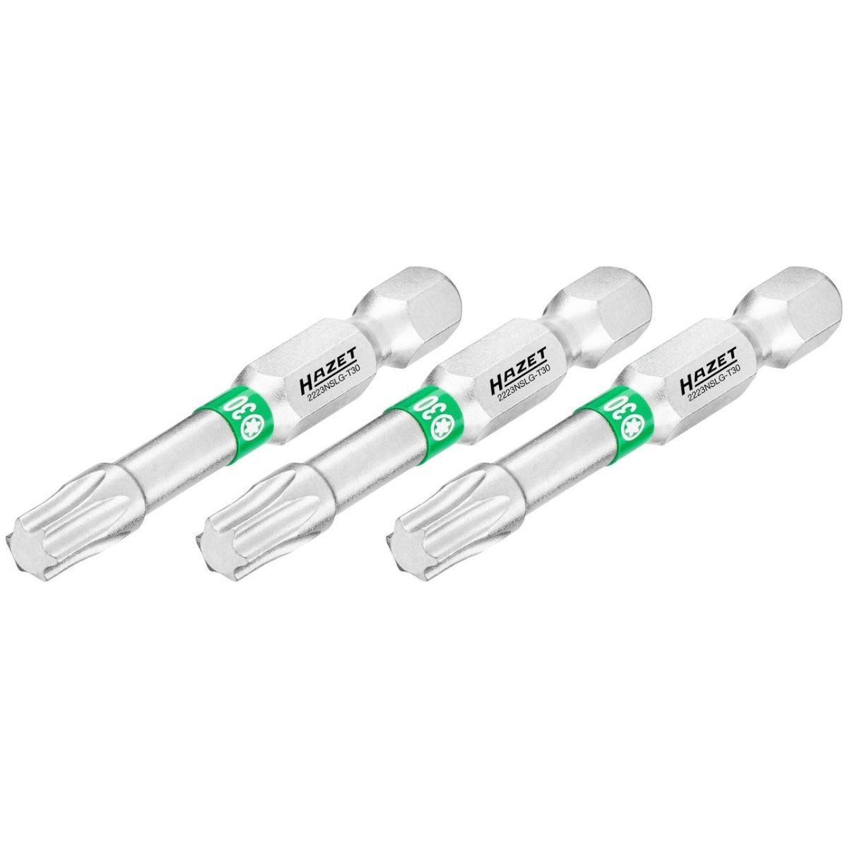 Bit ∙ 1/4 Zoll (6,3 mm) Sechskant massiv ∙ Innen TORX® Profil ∙ 3-teilig ∙ SW T30