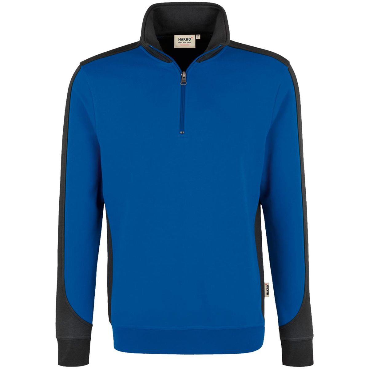 Zip-Sweatshirt Contrast Mikralinar®, royal, Unisex-Größe: S