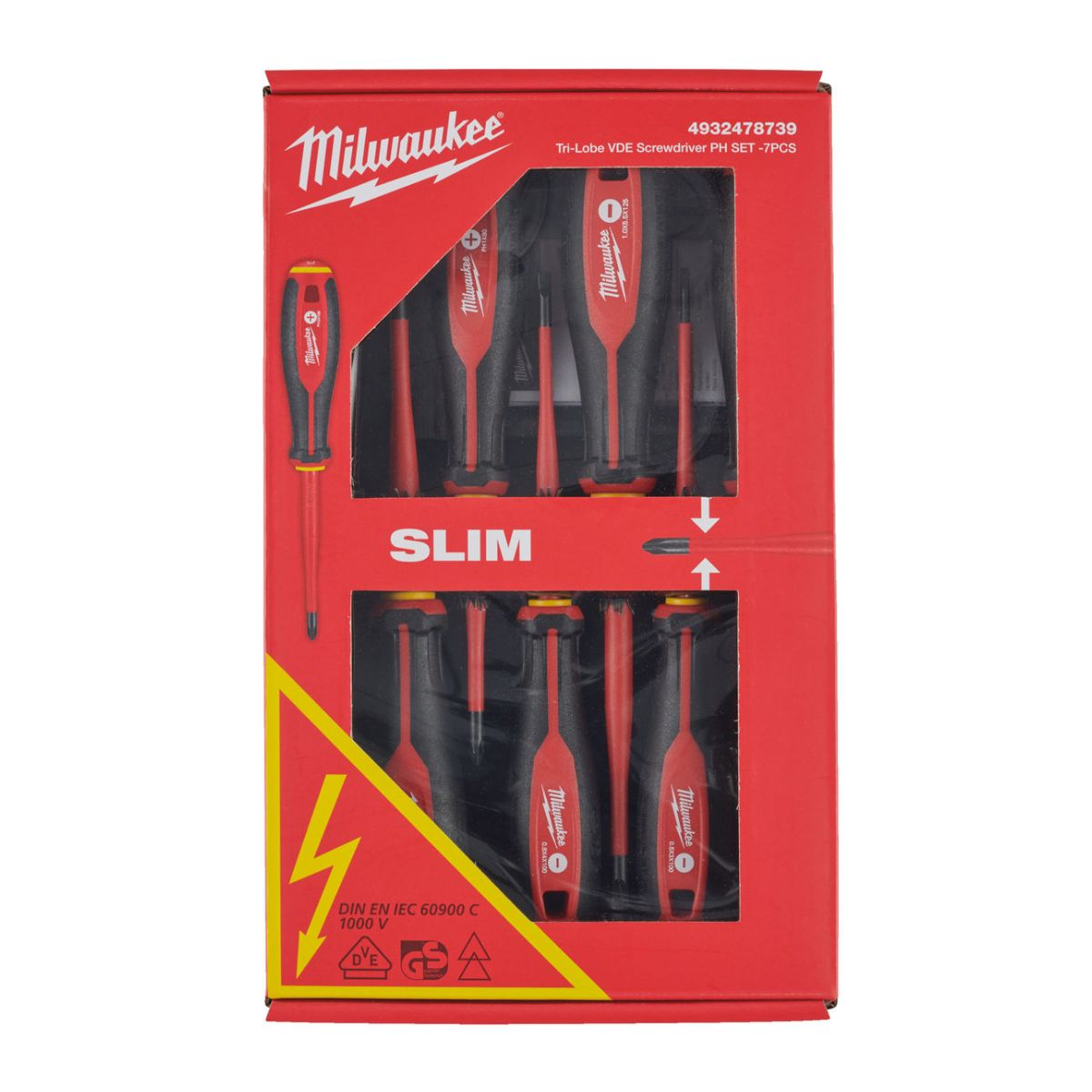 Tri-Lobe VDE Screwdriver PH Set -7 teile
