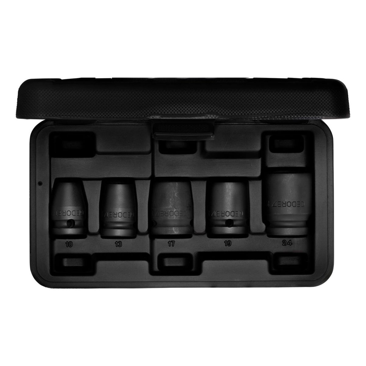 Kraftschrauber-Satz 1/2″ 5-teilig 6-kant 10-24 mm