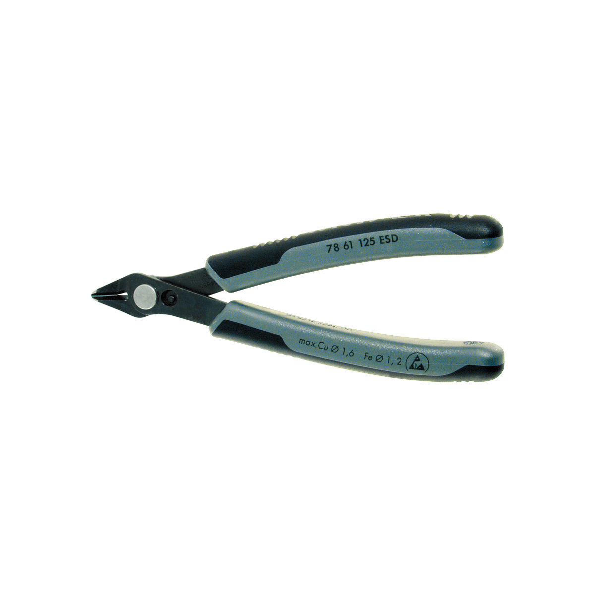 Elektronik-Seitenschneider Super Knips®, Griffe ableitend, KW, ganze Länge: 125mm