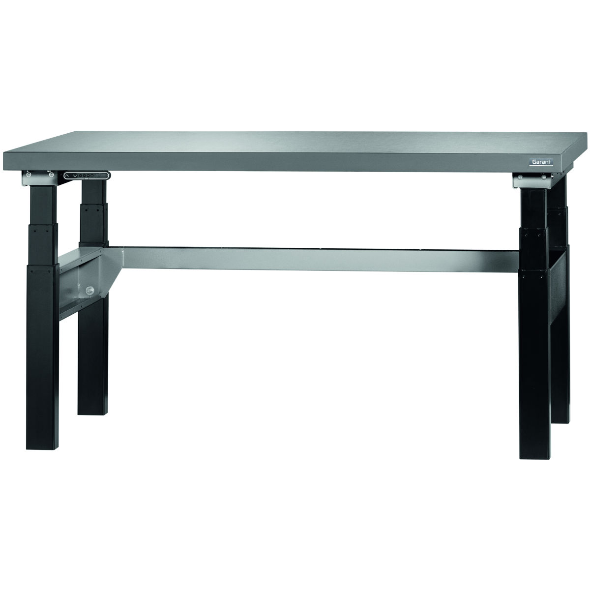 Elektrisch höhenverstellbarer Arbeitsplatz Tragkraft max. 350 / 300 kg Eluplan-Platte dunkel, Typ: 1500