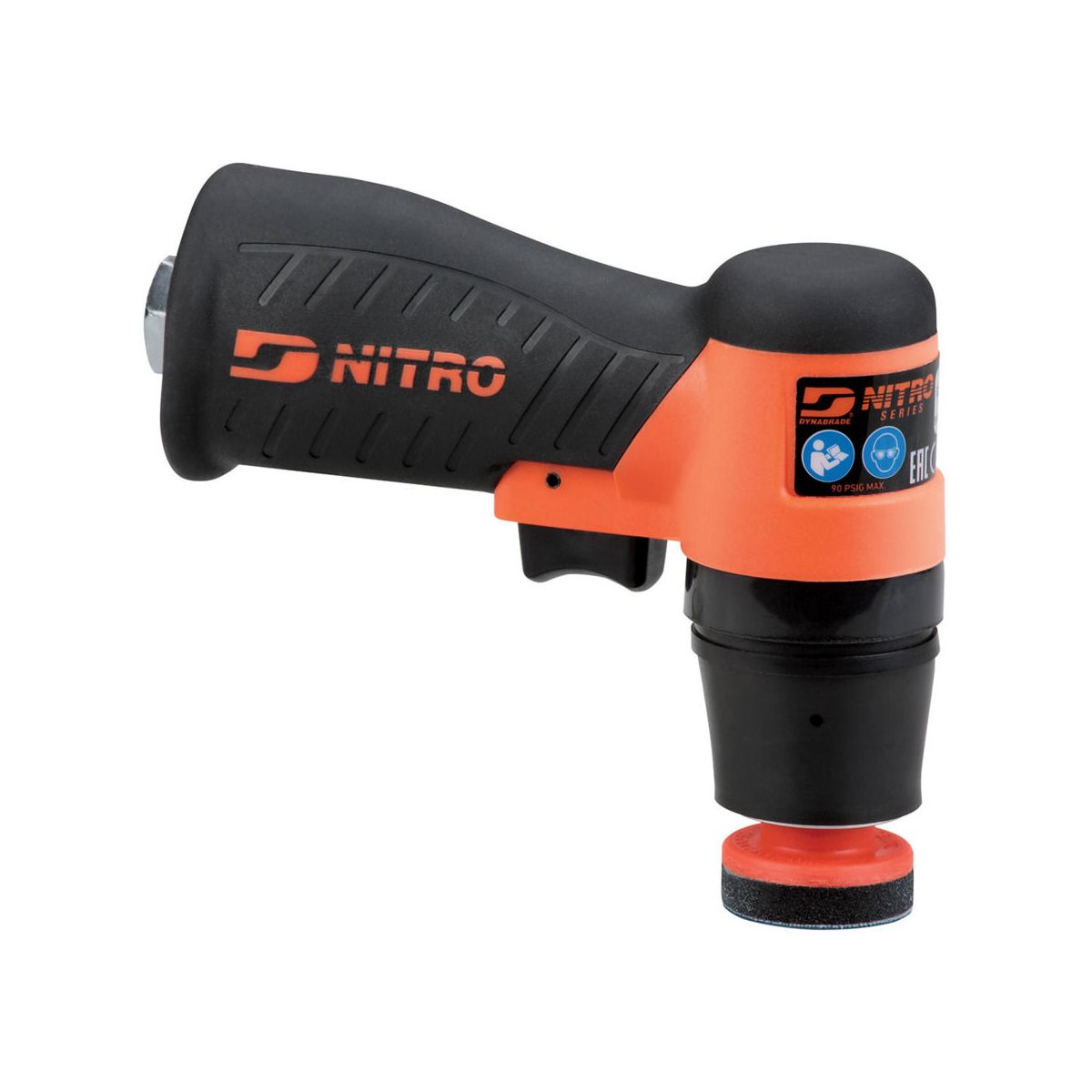 Mini-Exzenterschleifer mit Pistolengriff, 1-1/4″ Durchmesser, 8.500 U/min, 1/8″ Exzenterhub