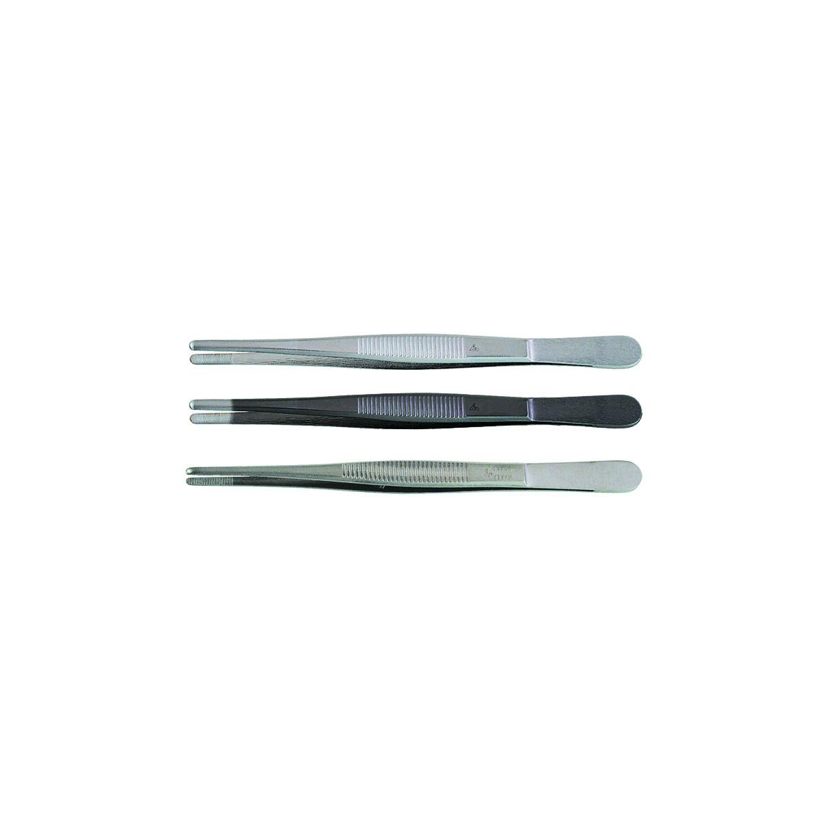 Pinzette stumpf, Spitze 3 mm breit, 145 mm, Form 40, Werkstoff: N