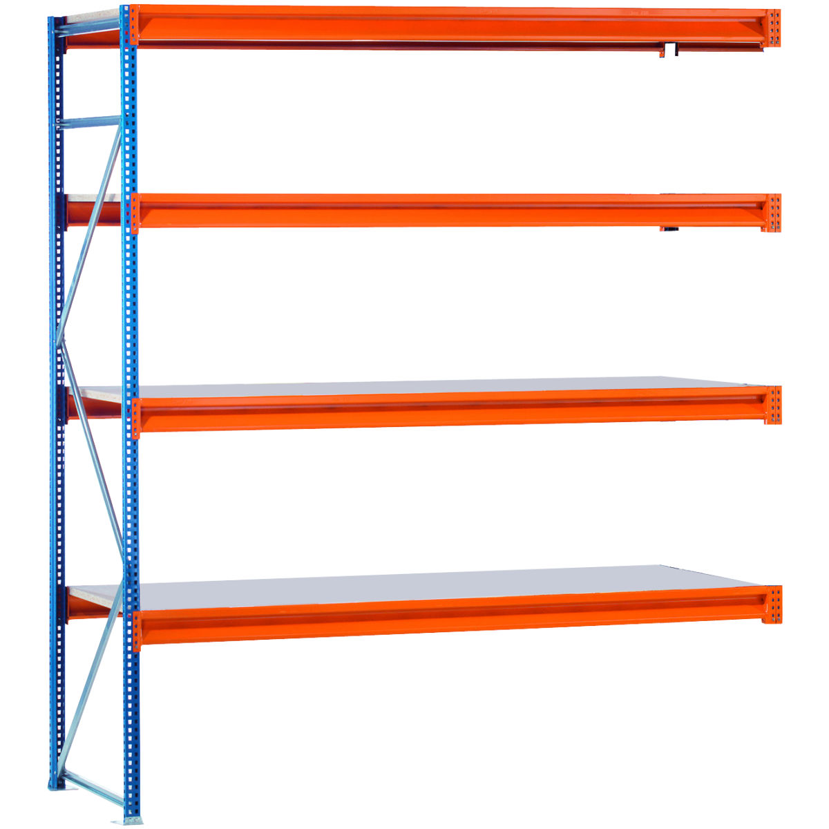 Weitspann-Anbauregal, Tiefe 1000 mm, Höhe / Fachboden Breite: 2000/1785mm