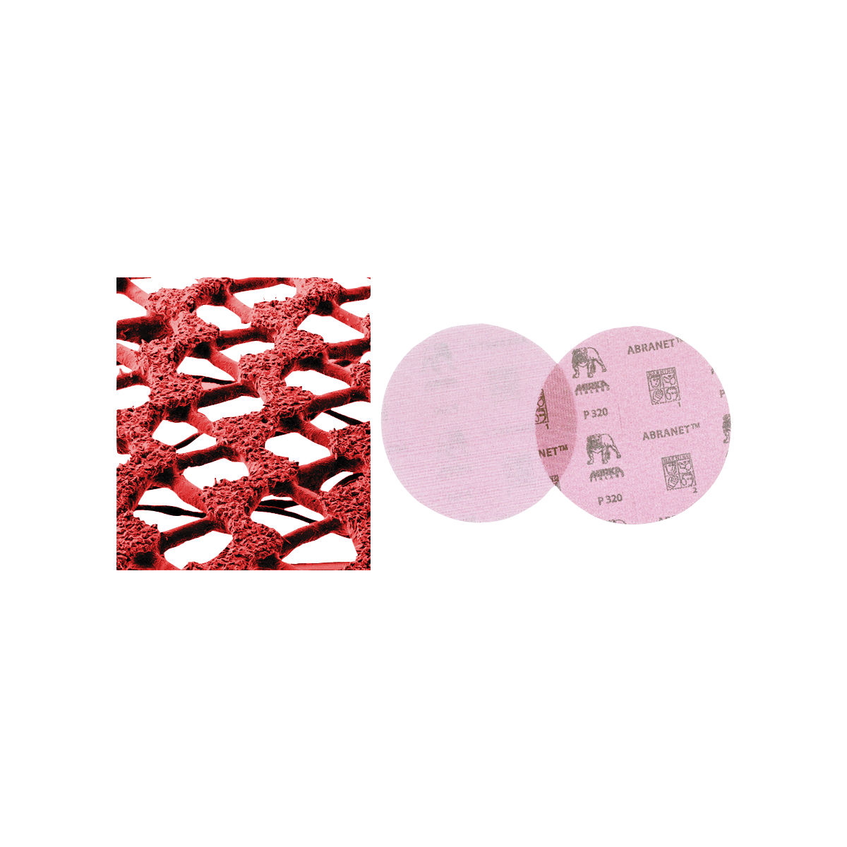 Klett-Schleifscheibe ABRANET®, ⌀ 125 mm, Körnung: 80