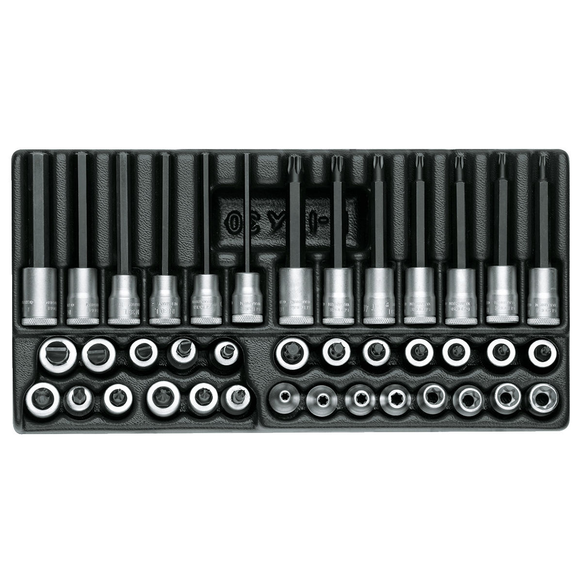 Satz Schraubendrehereinsätze 3/8″ in 1/3 ES-Modul