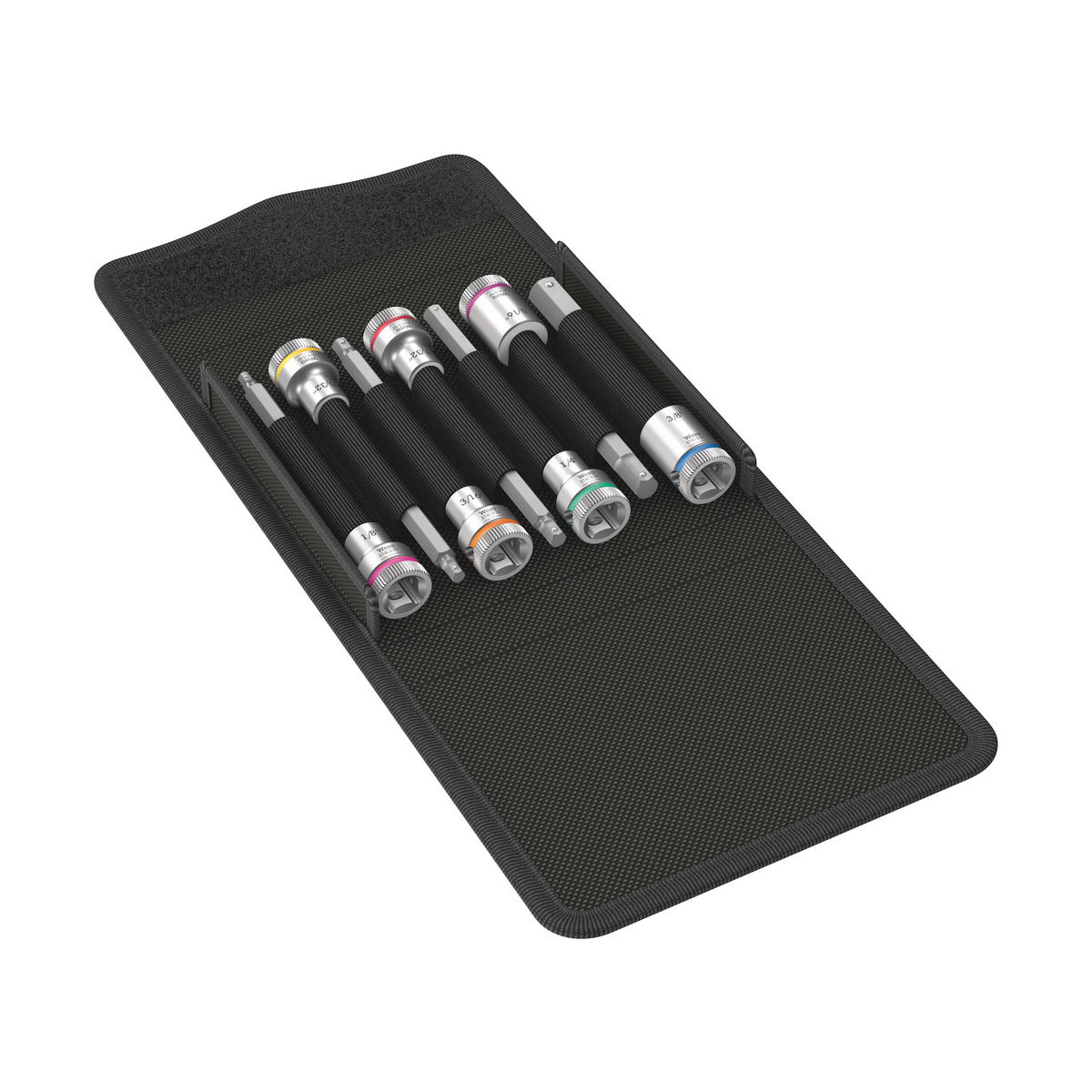8740 B HF Imperial 1 Zyklop Bitnuss-Satz, mit 3/8″-Antrieb, mit Haltefunktion für Innensechskantschrauben, 7-teilig