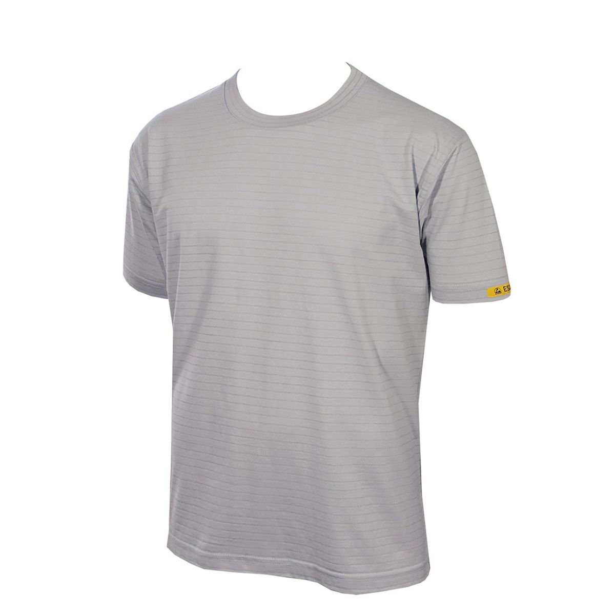 ESD T-Shirt CONDUCTEX® Cotton Knit, silbergrau, Größe: S