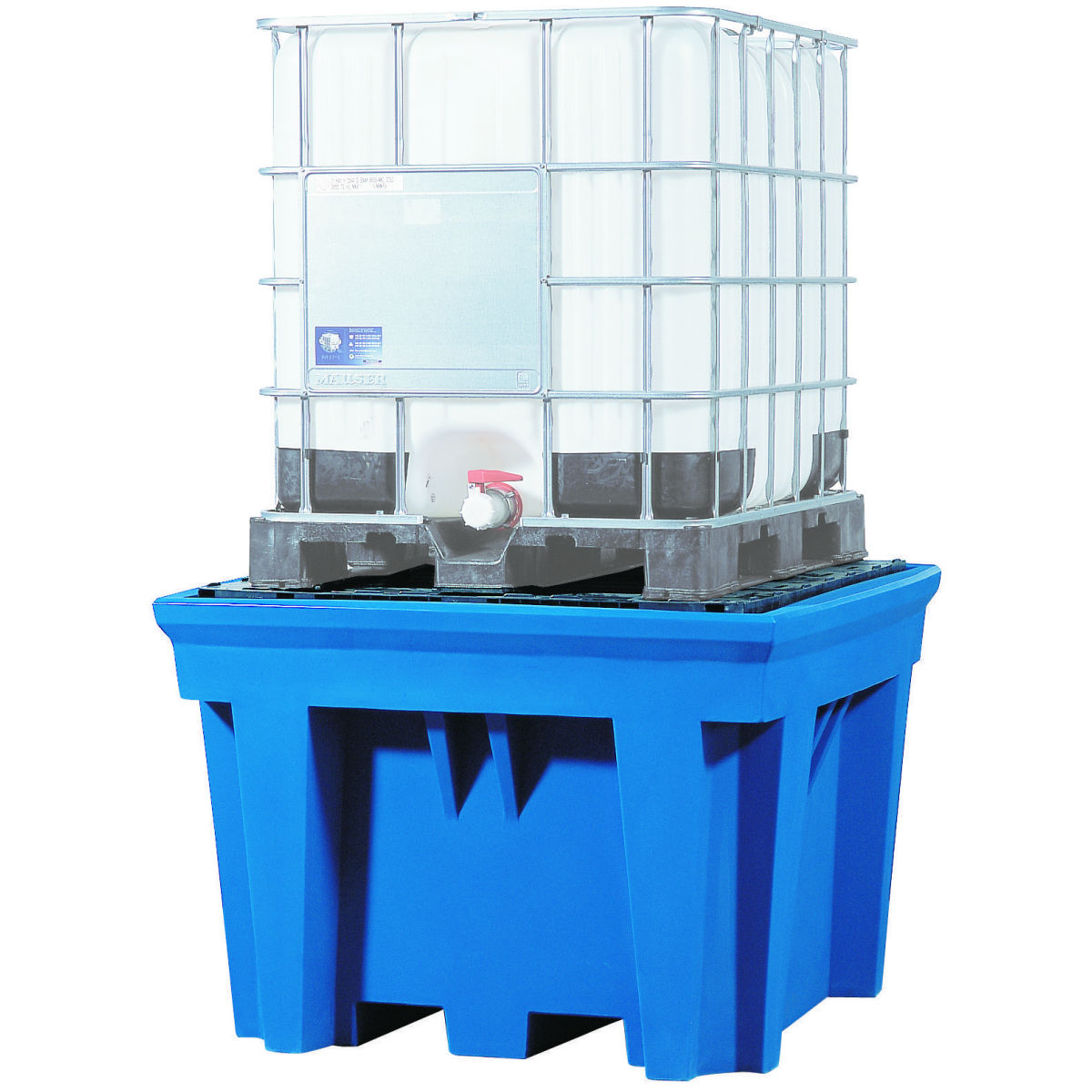 Auffangwanne für 1000-l-IBC mit Stellfläche PE, Anzahl IBC×IBC Inhalt (Liter): 1X1000