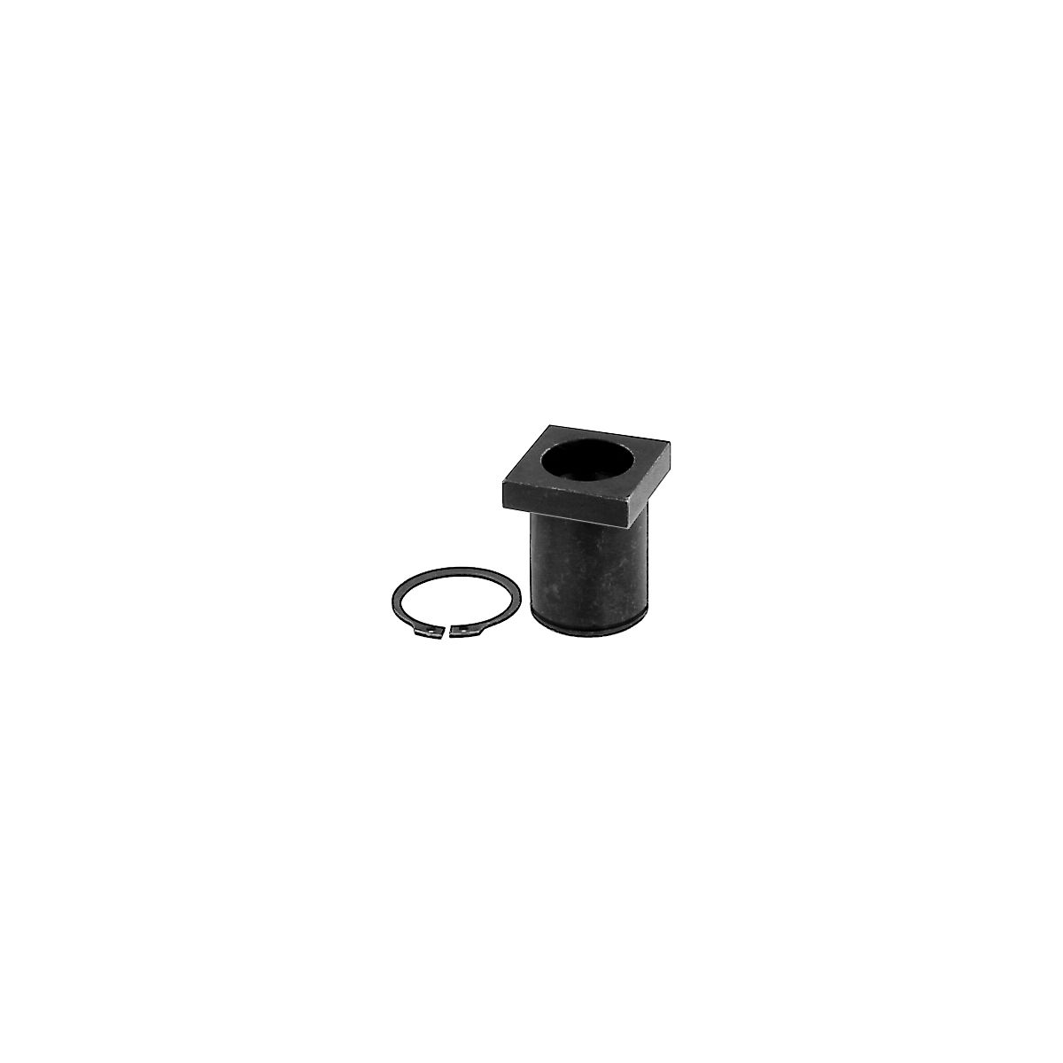 Gewindebuchse mit Sicherungsring