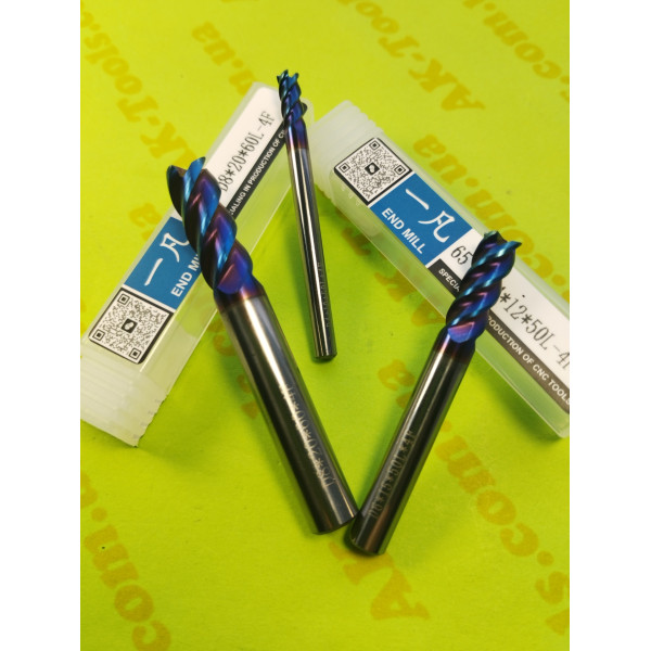 ТВЕРДОСПЛАВНІ 4-пера · D16*45*100L*4F (65HRC)