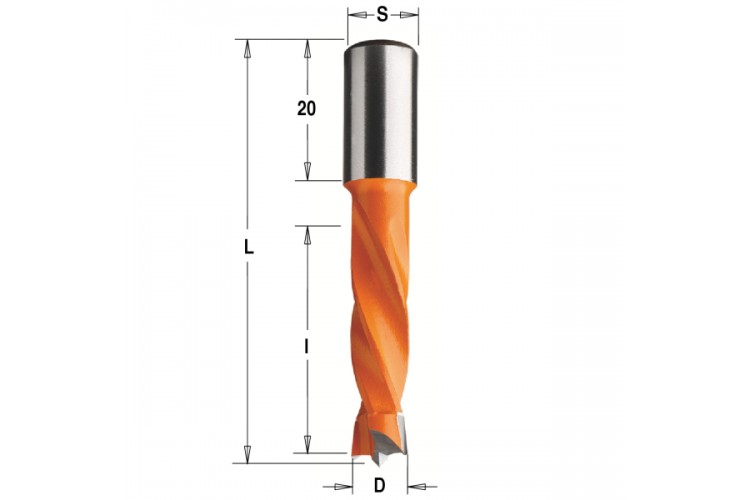 Глухие свёрла L=57.5 S=Ø10x20