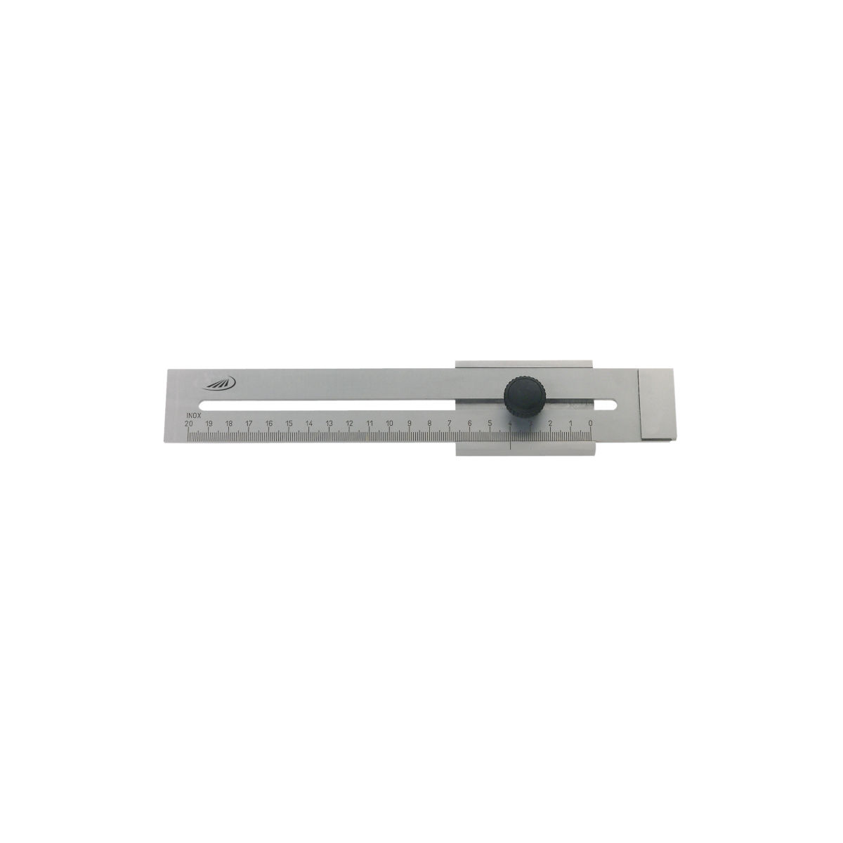 Streichmaß flach rostfrei 250 mm