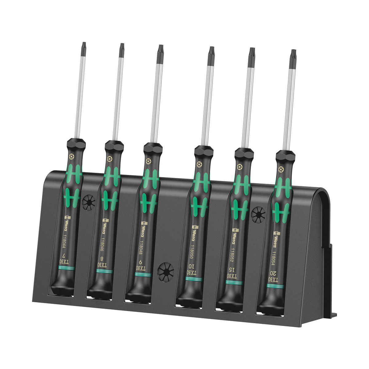 2067/6 Elektronik TORX® BO Schraubendrehersatz + Rack, 6-teilig