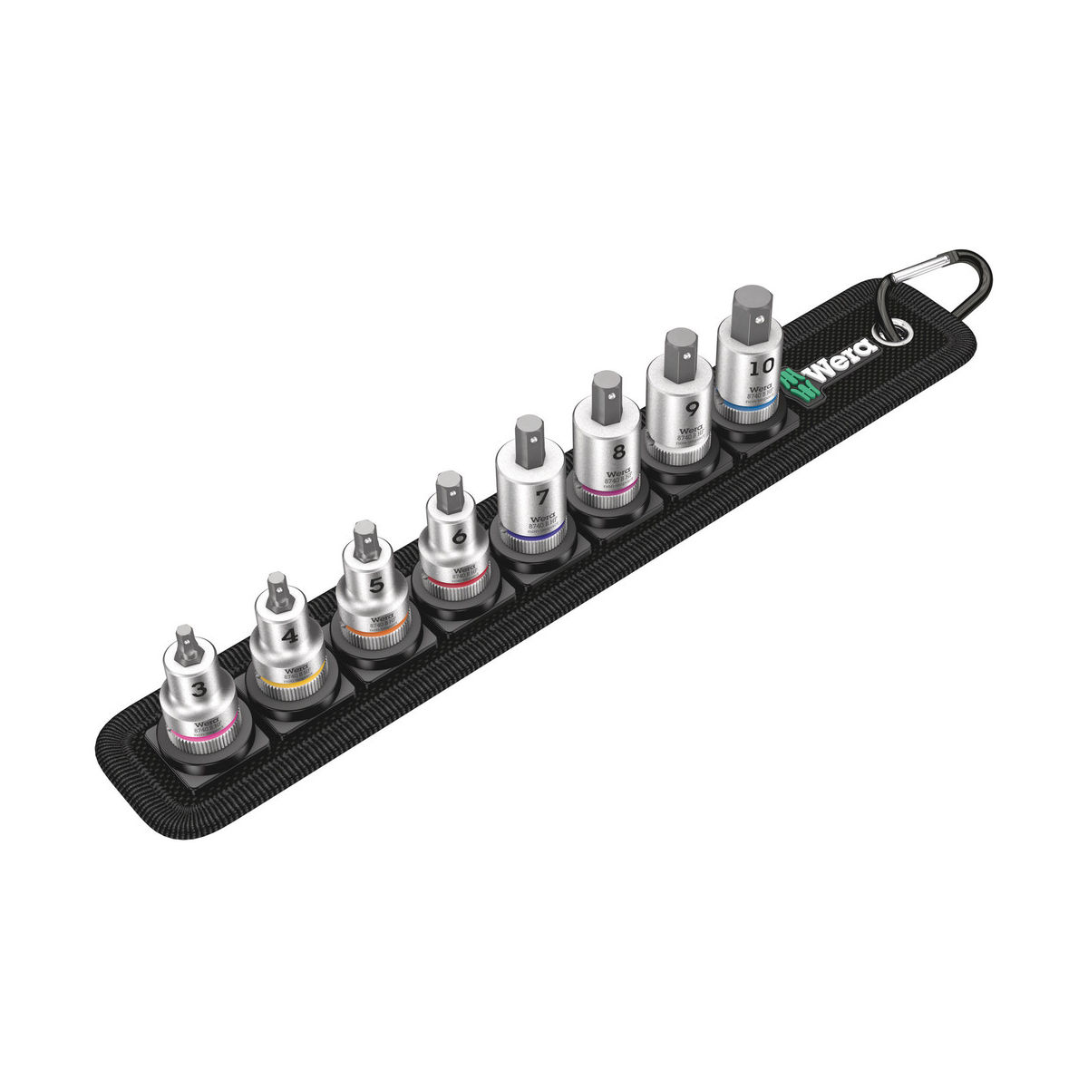 Belt B 2 Zyklop Bitnuss-Satz Innensechskant, mit Haltefunktion, 3/8″-Antrieb, 8-teilig