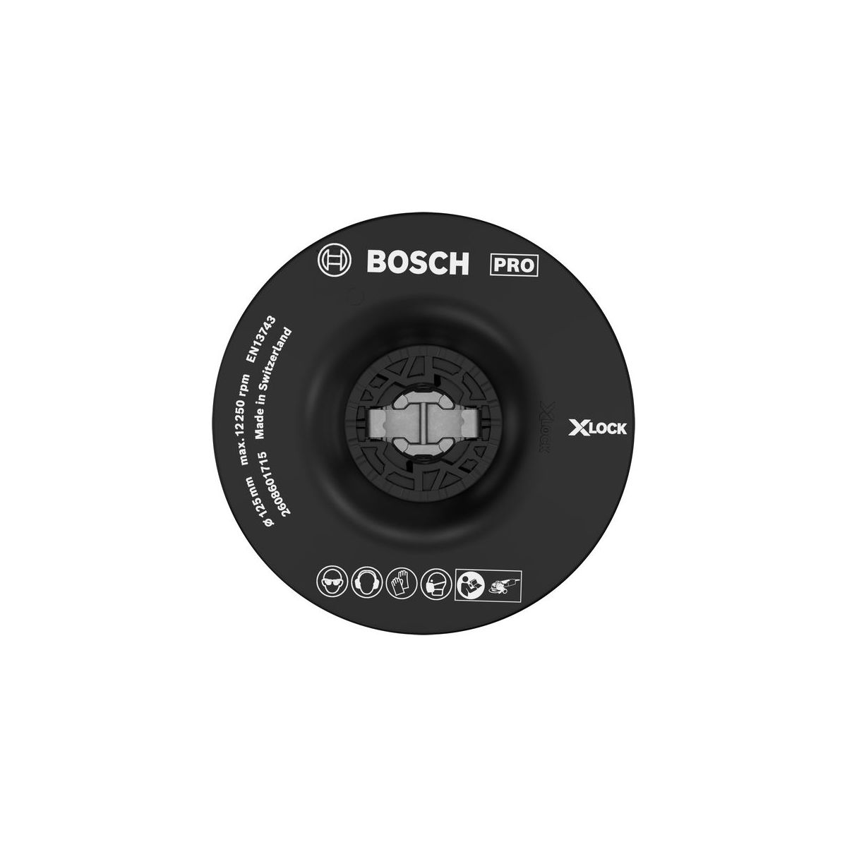 X-LOCK Stützteller, 125 mm, mittelhart