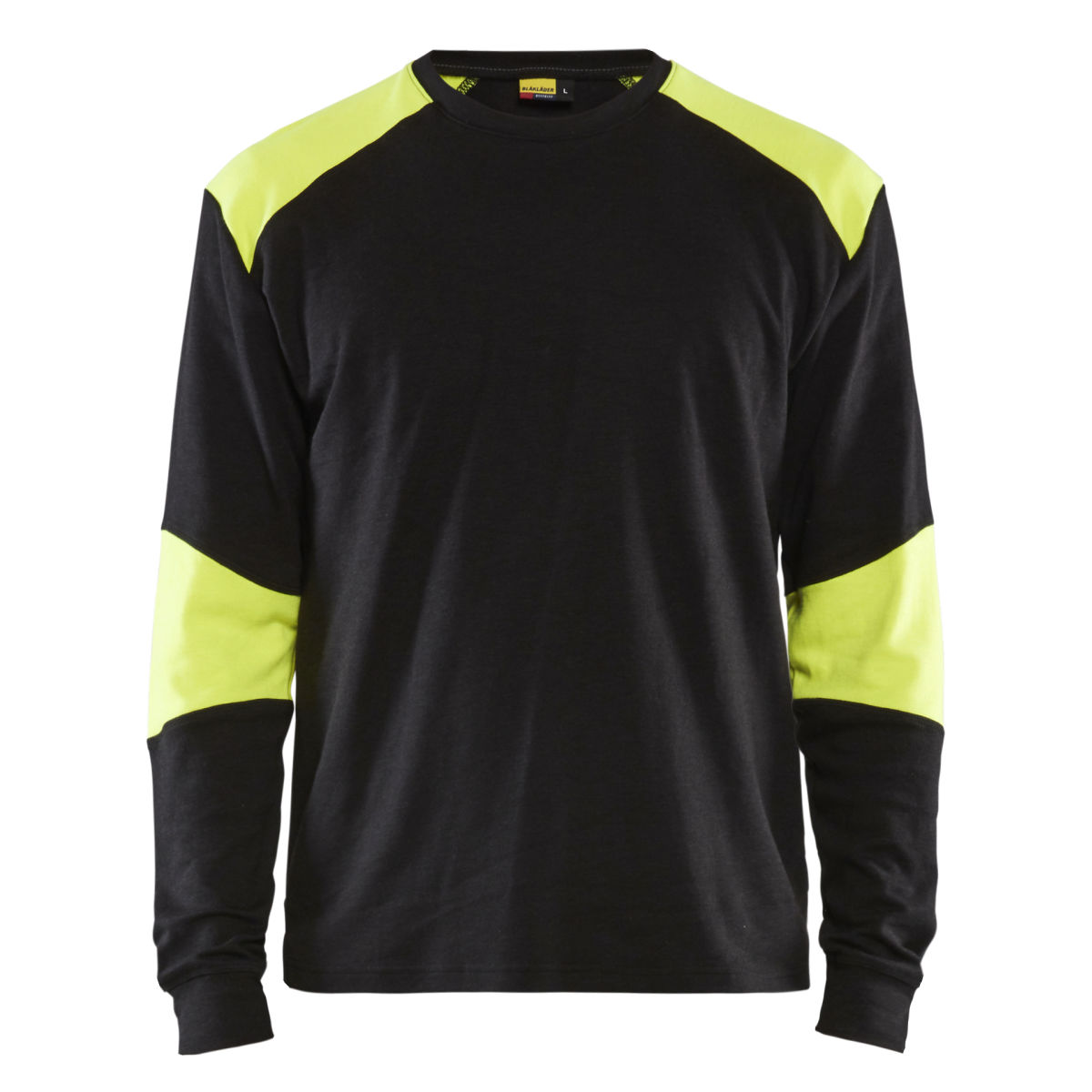 Flammschutz Langarm Shirt Marineblau/ High Vis Gelb M, marineblau / high vis gelb