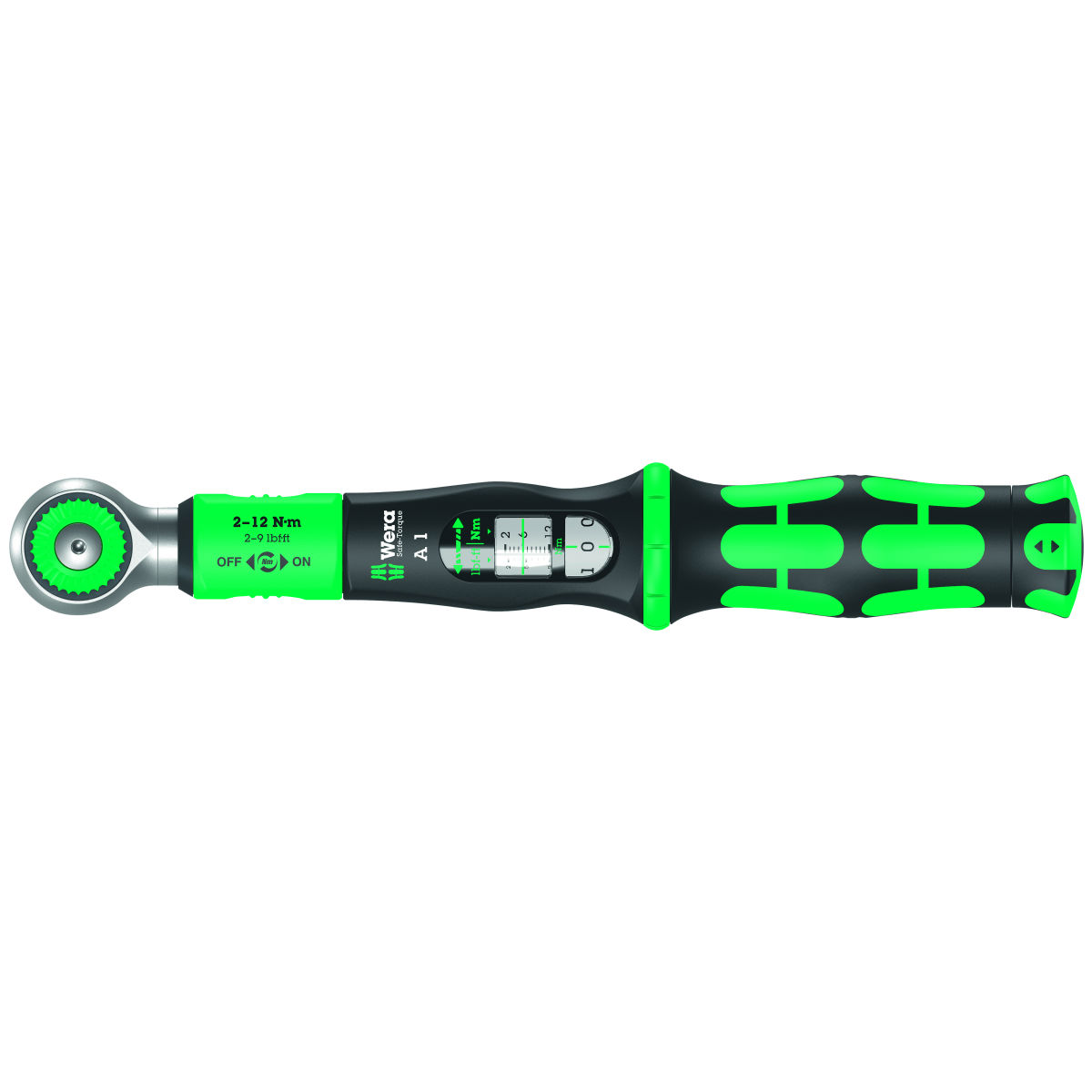 Drehmomentschlüssel „Safe-Torque A 1“ mit 1/4 Zoll-Vierkant-Antrieb und Skala, maximales Drehmoment: 12N·m
