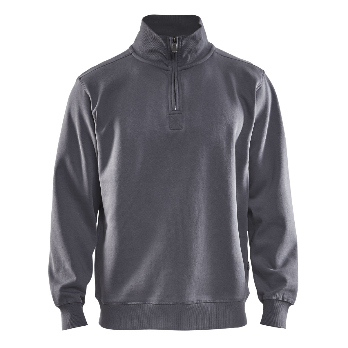 Sweater mit Half-Zip Grau XXXL, grau