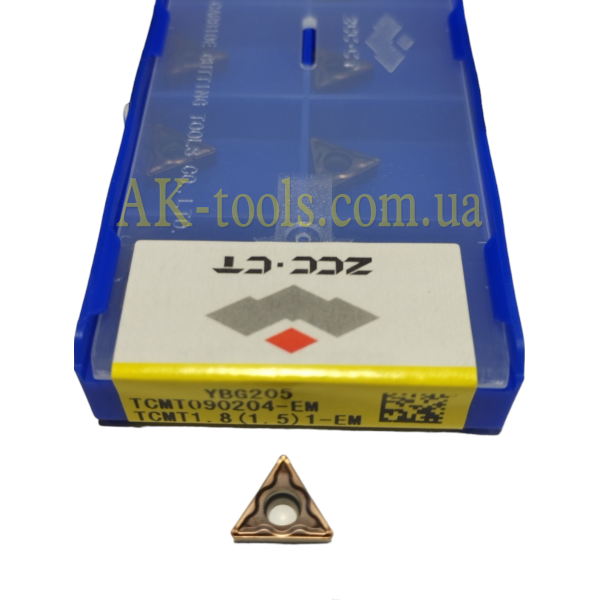 ПРОХІДНІ-РОЗТОЧНІ ПЛАСТИНИ, 60° TNMG+TCMT · TCMT090204-EM YBG205 ZCC Original