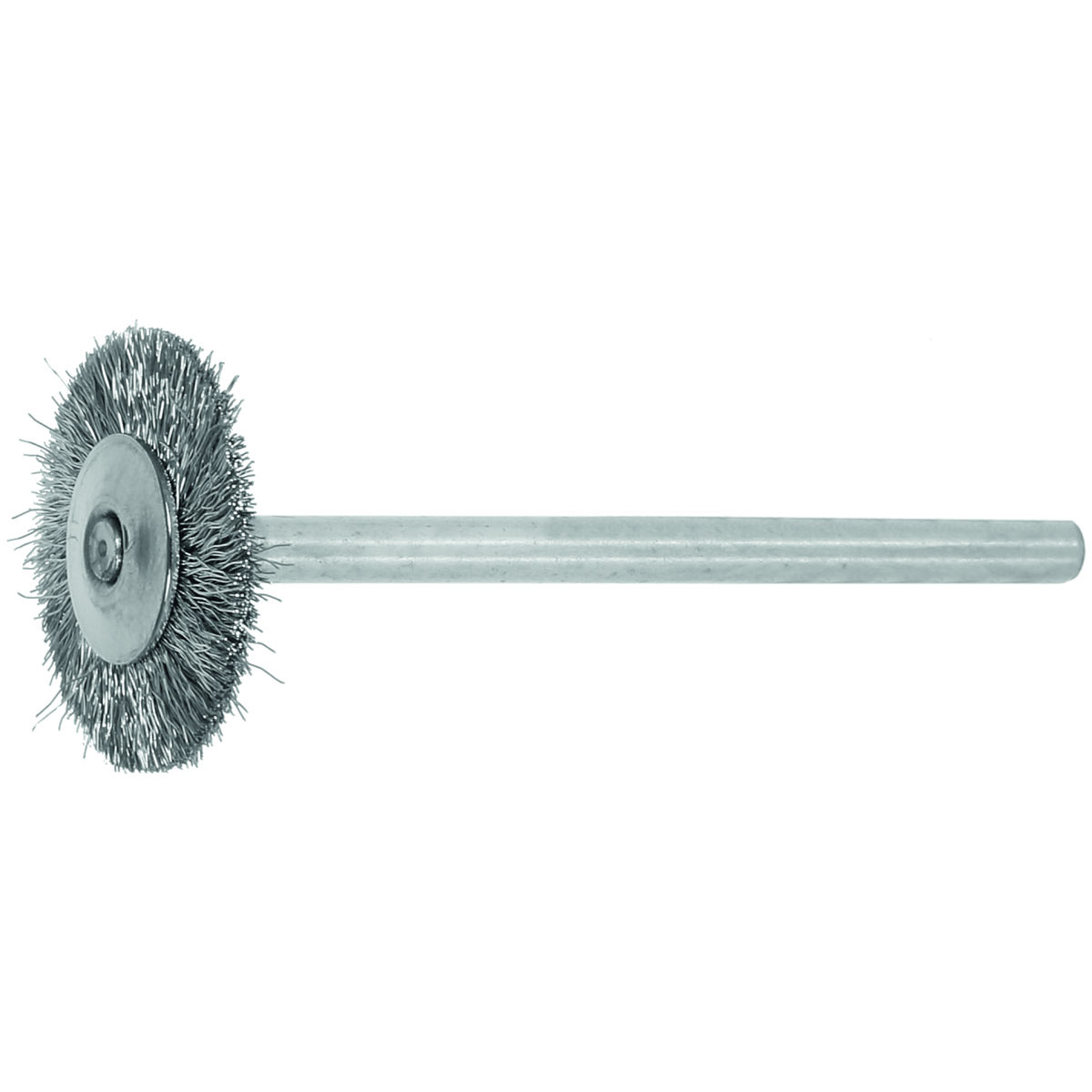 Miniatur-Rundbürste Stahldraht 0,10 mm, Bürsten-⌀ D 1 ×Bürstenbreite: 19X2mm