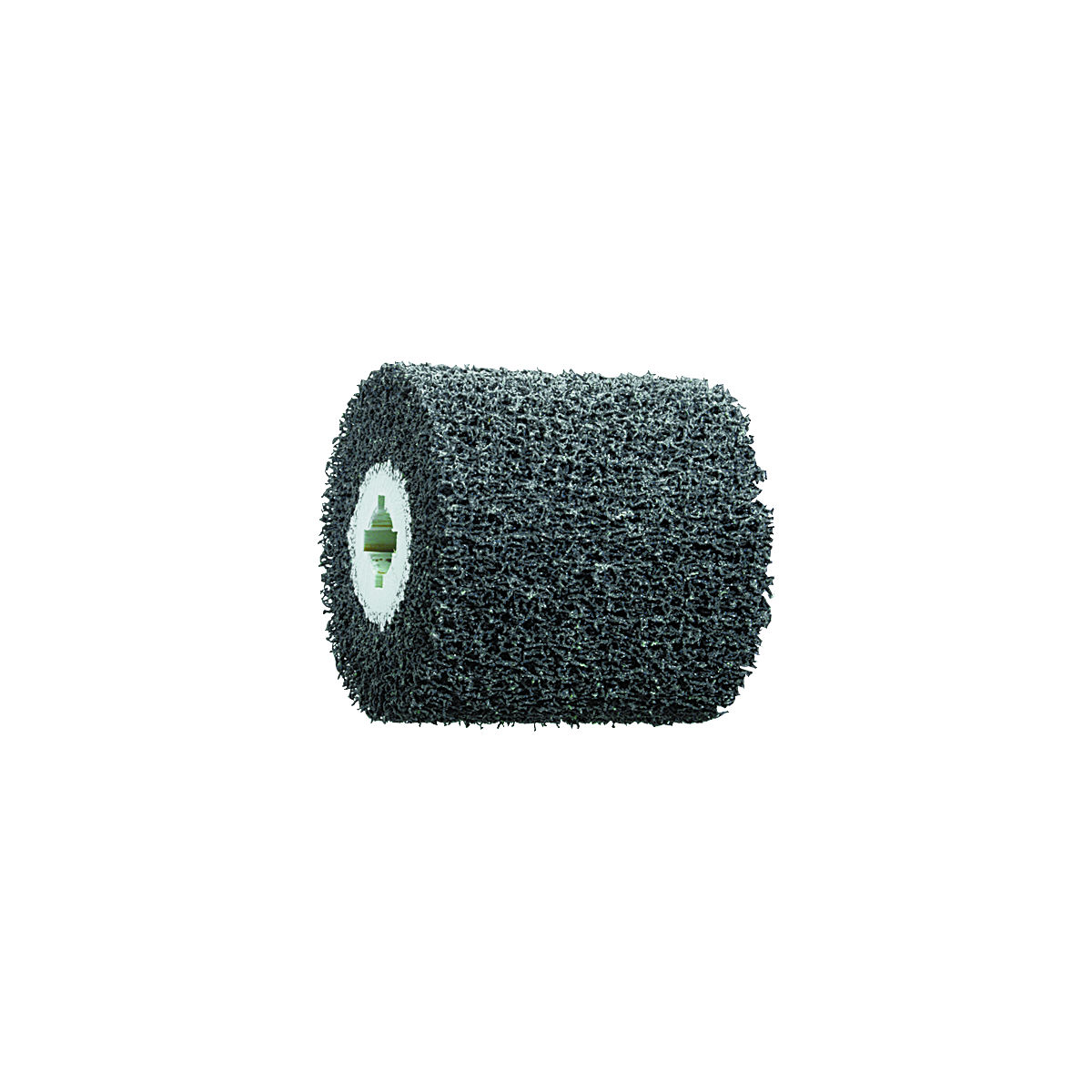 Fächerschleifwalze Vlies (grob), ⌀ 100×100 mm, Körnungsvergleich: CRS