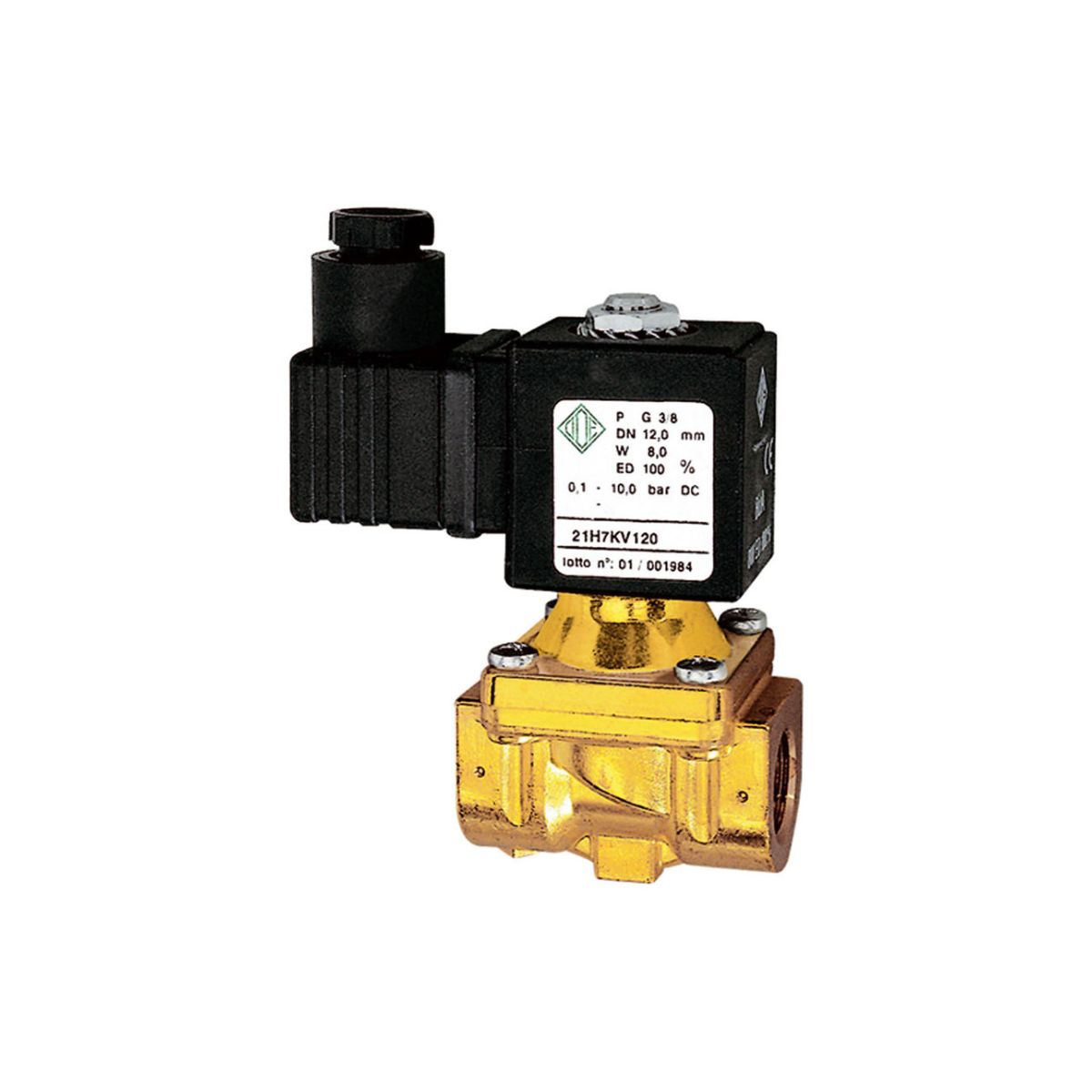 2/2-MV, Messing, NC, vorgesteuert, 230-240V, 50-60Hz, 16VA, NBR, G1/2, PN0, 1-20bar