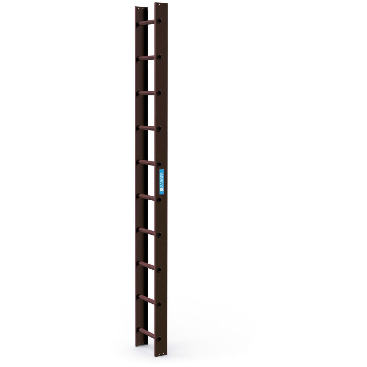 Dachleiter 2,8m Braun beschichtet